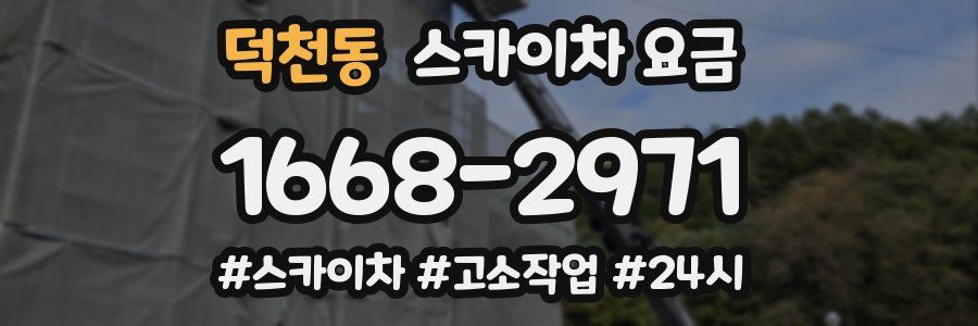 덕천동 스카이차 요금
