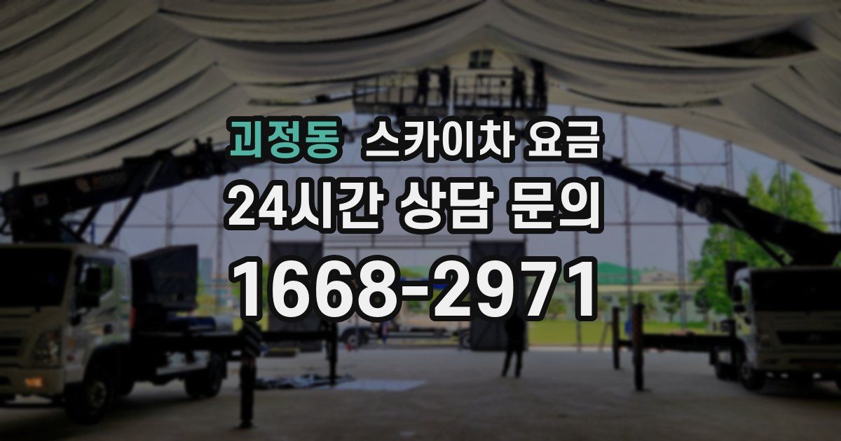 괴정동 스카이차 요금