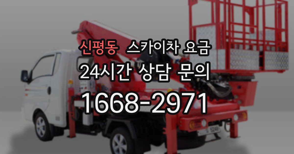 신평동 스카이차 요금