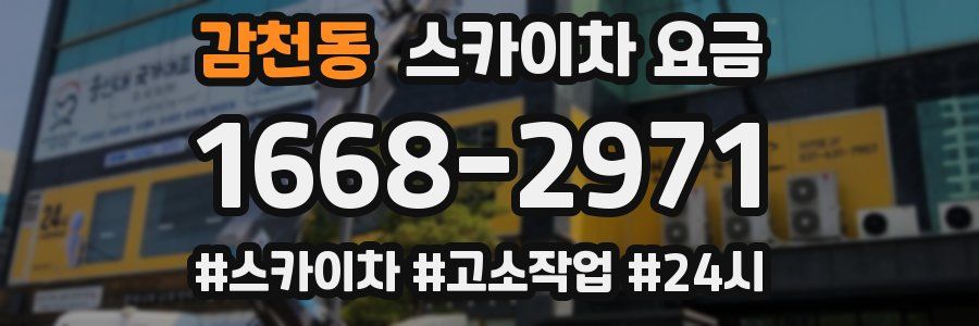 감천동 스카이차 요금