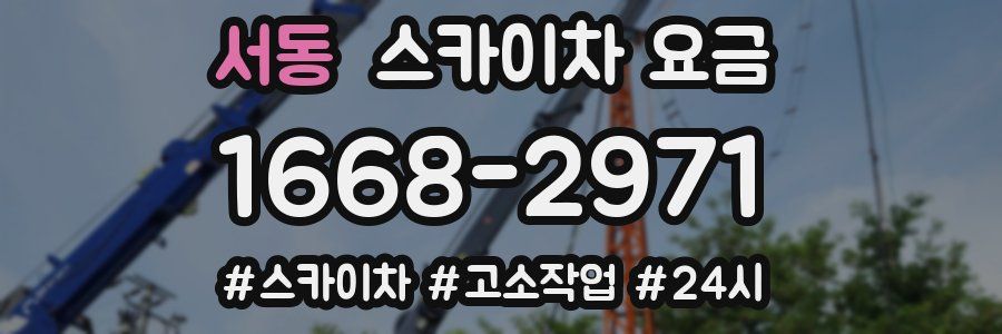 서동 스카이차 요금
