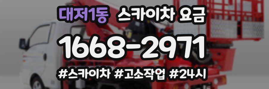 대저1동 스카이차 요금