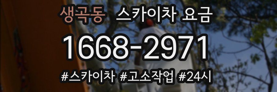 생곡동 스카이차 요금