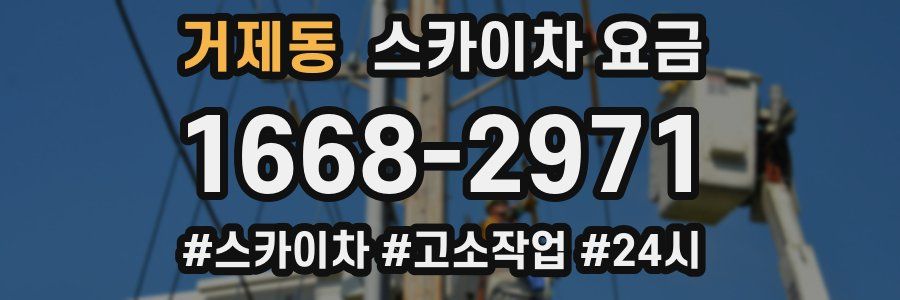 거제동 스카이차 요금