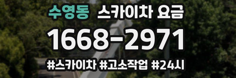 수영동 스카이차 요금