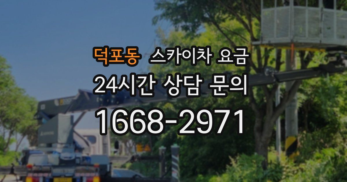 덕포동 스카이차 요금