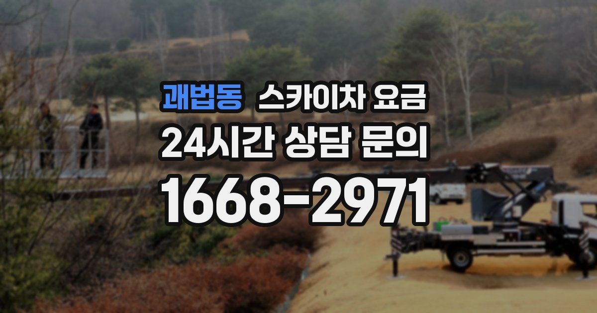괘법동 스카이차 요금