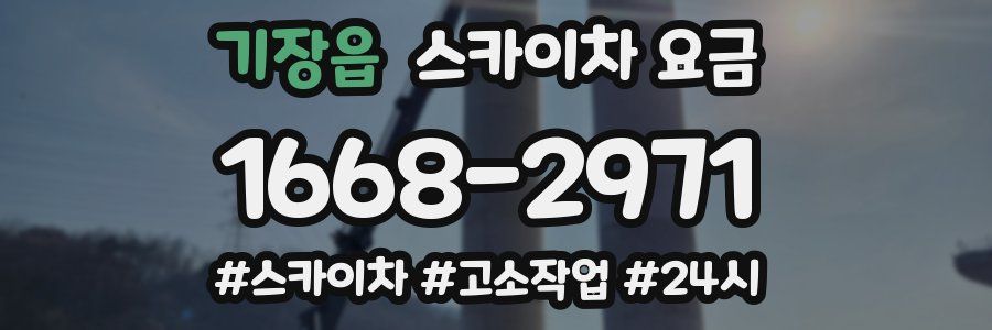 기장읍 스카이차 요금