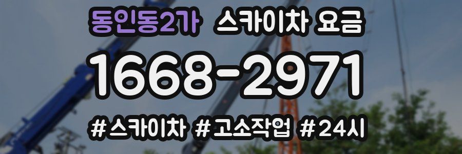 동인동2가 스카이차 요금