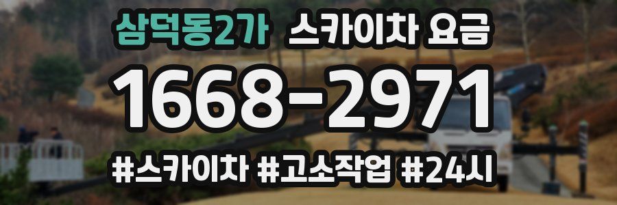 삼덕동2가 스카이차 요금