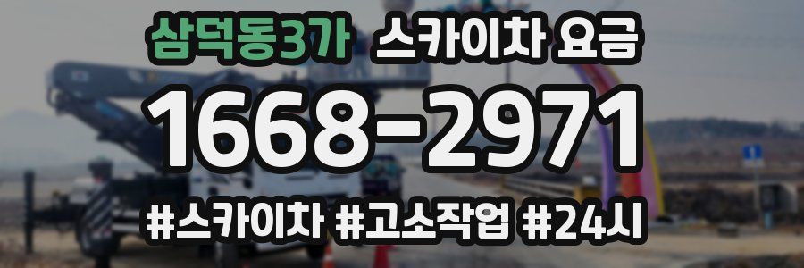 삼덕동3가 스카이차 요금