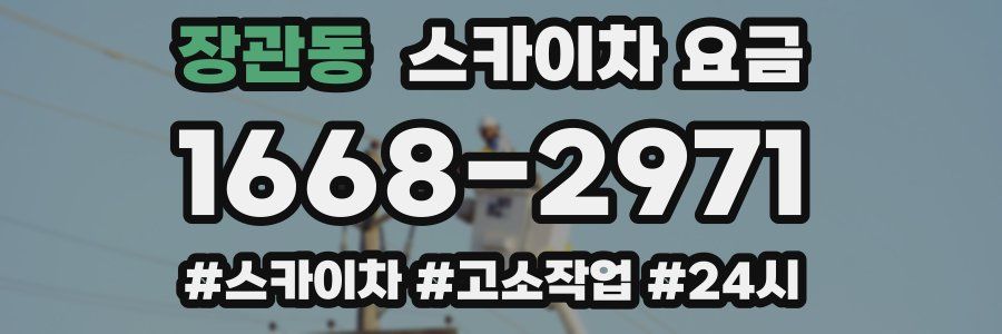 장관동 스카이차 요금