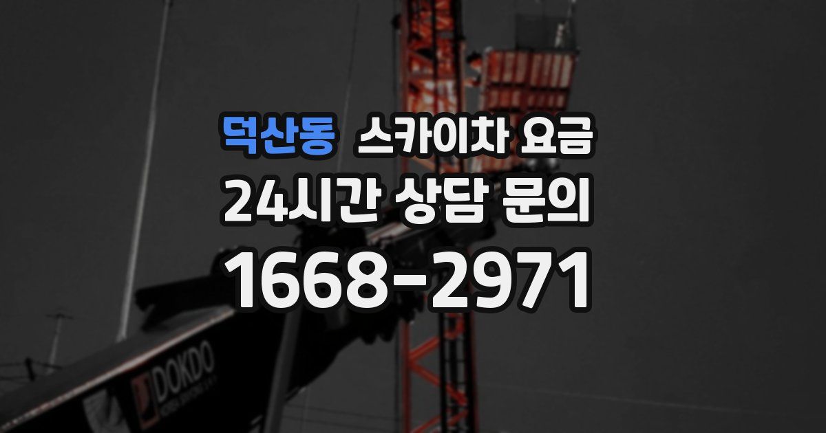 덕산동 스카이차 요금