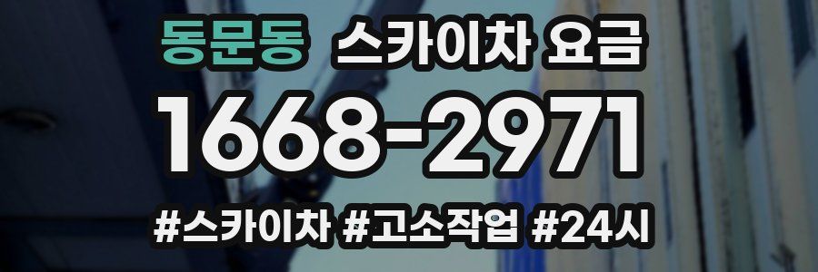 동문동 스카이차 요금