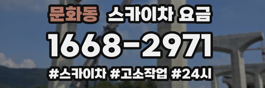 문화동 스카이차 요금