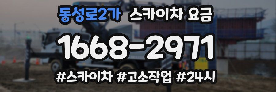 동성로2가 스카이차 요금