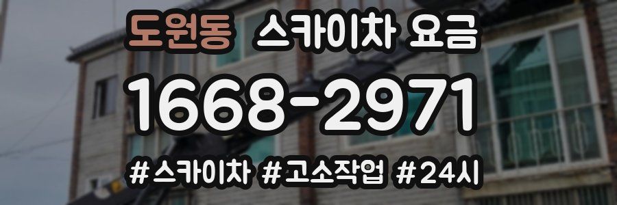 도원동 스카이차 요금
