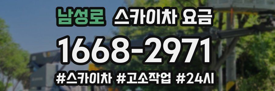 남성로 스카이차 요금