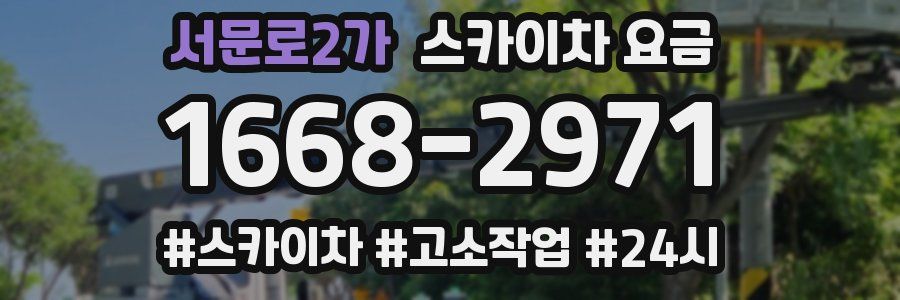 서문로2가 스카이차 요금