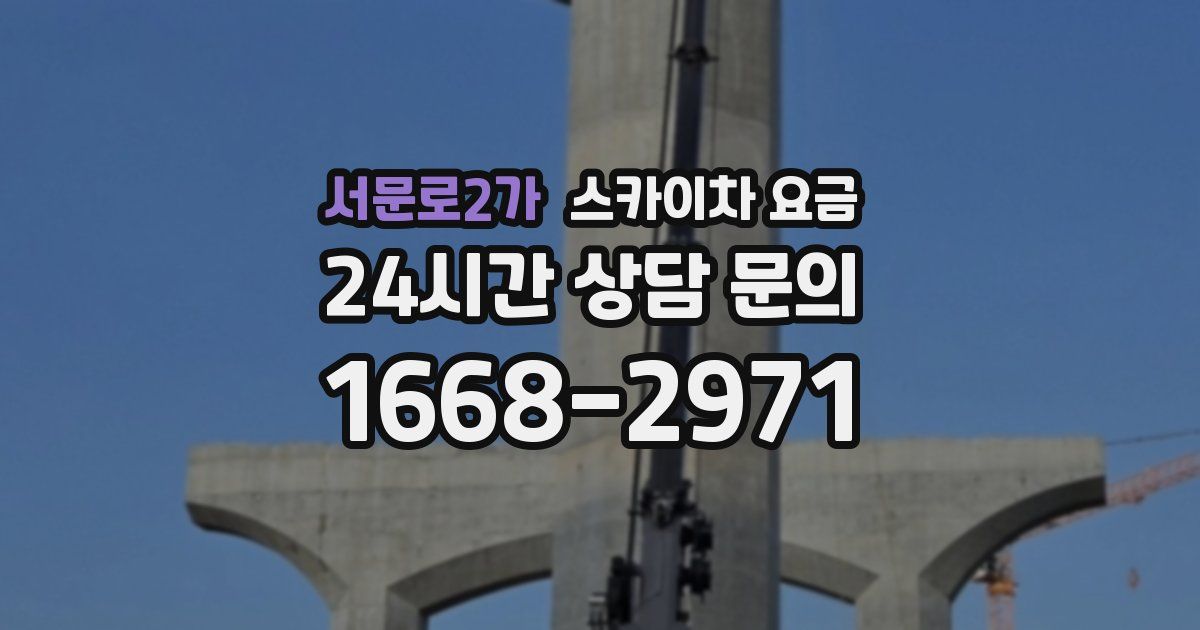 서문로2가 스카이차 요금