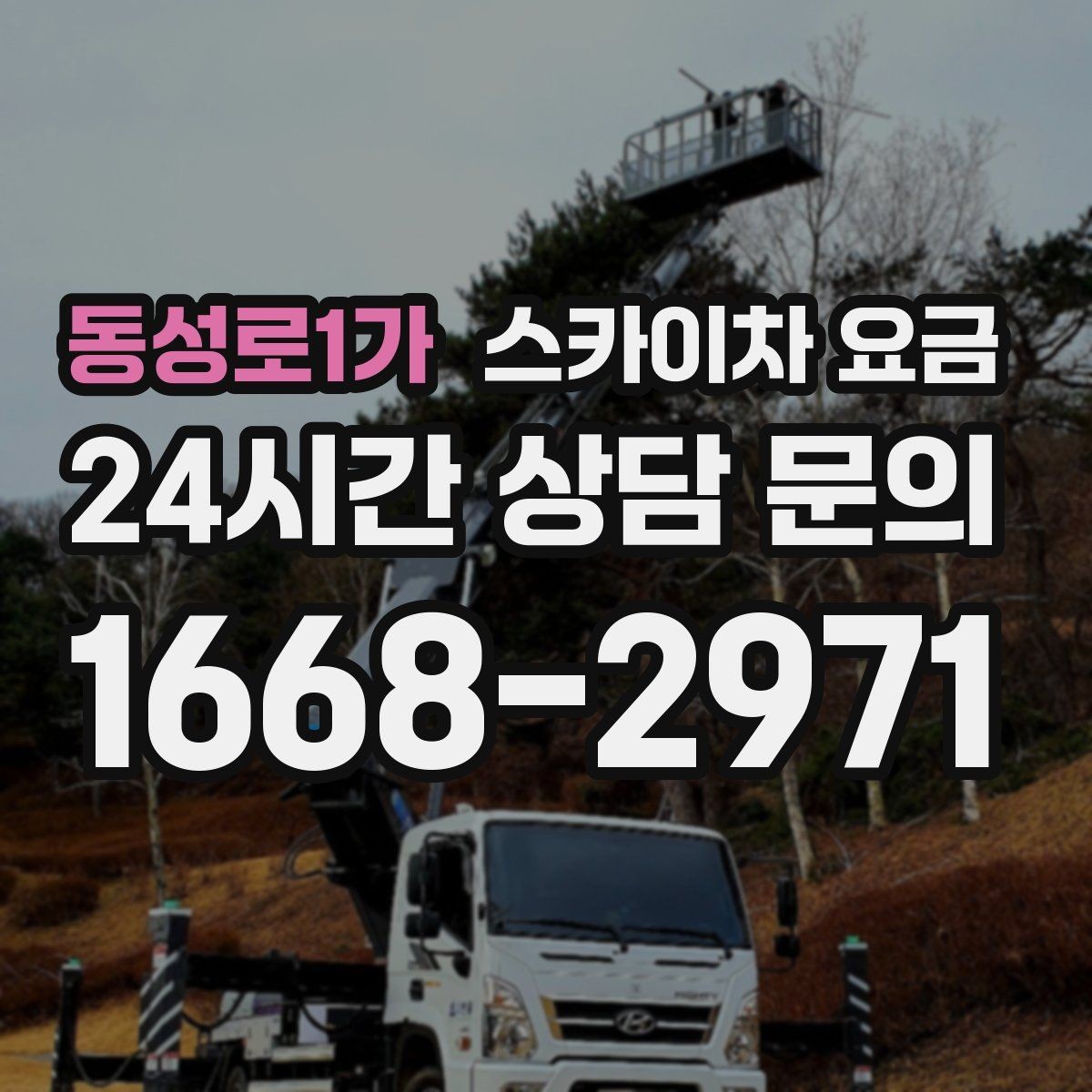 동성로1가 스카이차 요금 방범등 교체가 여러 개면 비용이 달라질까