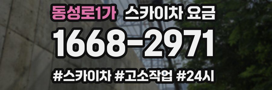 동성로1가 스카이차 요금