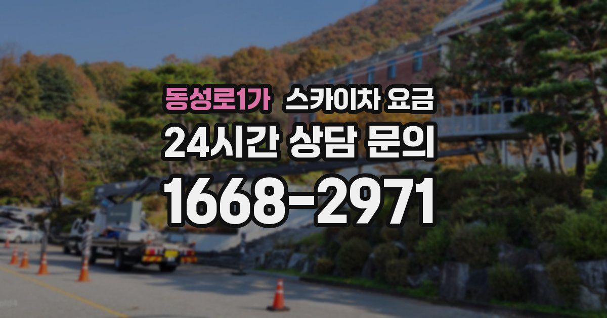 동성로1가 스카이차 요금
