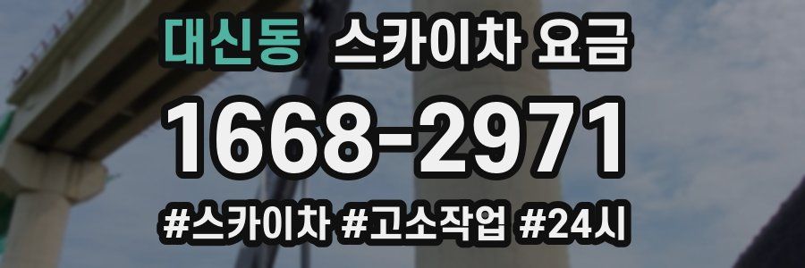 대신동 스카이차 요금
