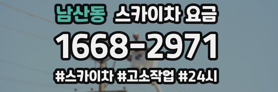 남산동 스카이차 요금