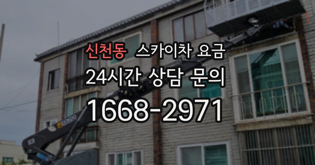 신천동 스카이차 요금