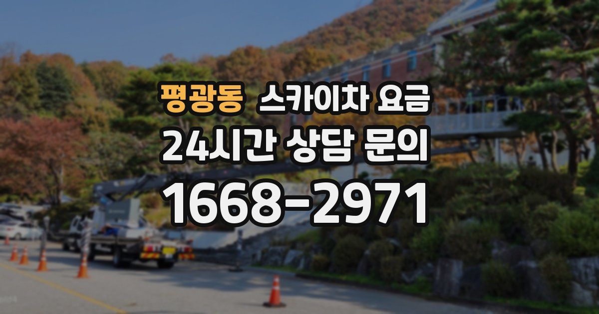 평광동 스카이차 요금