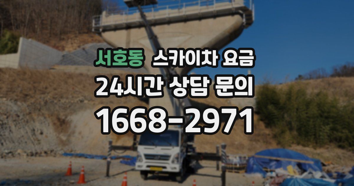 서호동 스카이차 요금