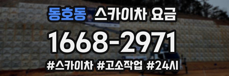 동호동 스카이차 요금