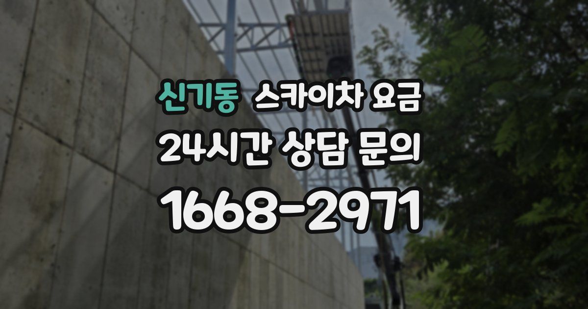 신기동 스카이차 요금