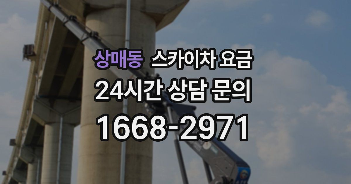 상매동 스카이차 요금
