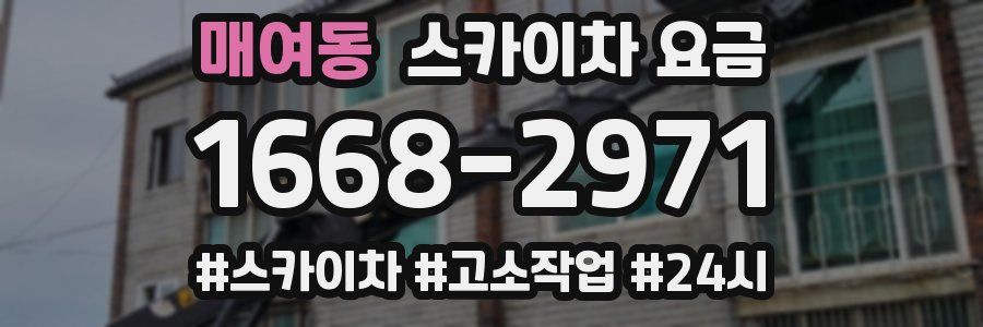 매여동 스카이차 요금