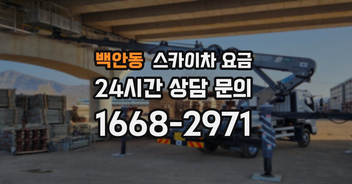 백안동 스카이차 요금