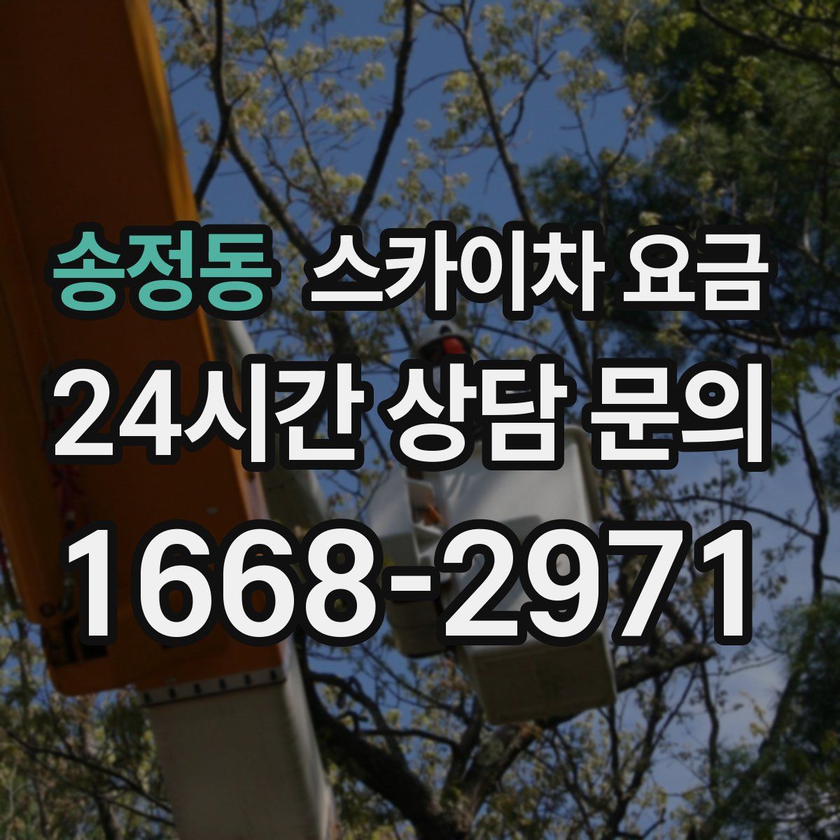 송정동 스카이차 요금