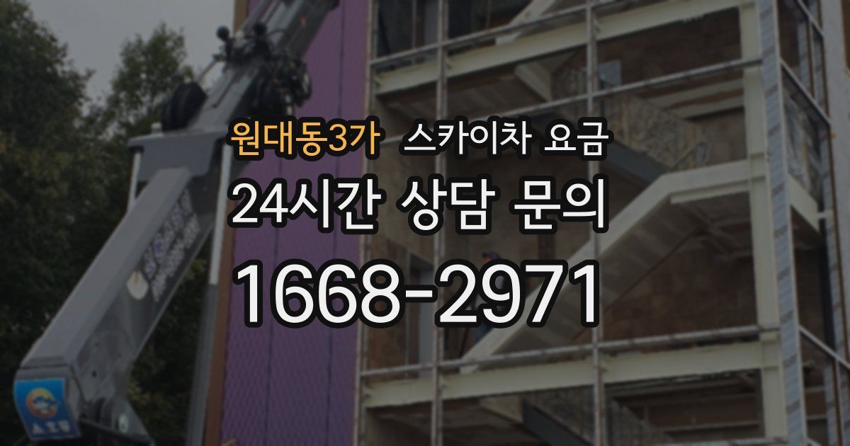 원대동3가 스카이차 요금