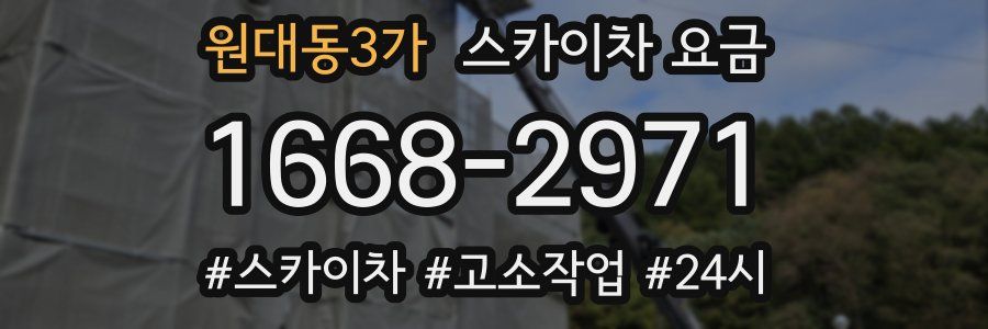 원대동3가 스카이차 요금