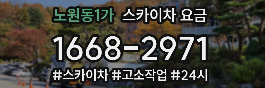 노원동1가 스카이차 요금