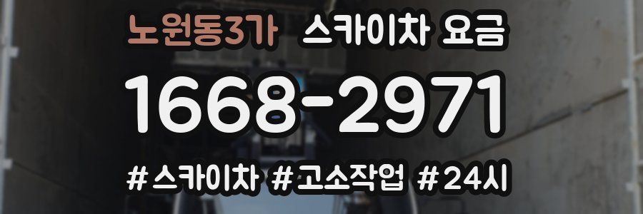 노원동3가 스카이차 요금