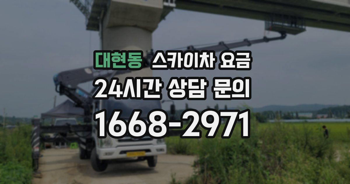 대현동 스카이차 요금