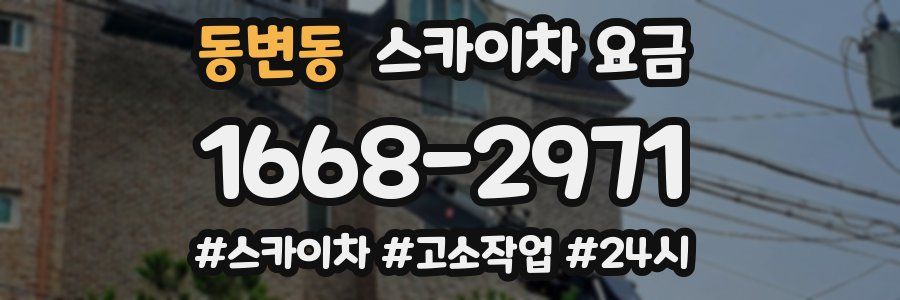 동변동 스카이차 요금