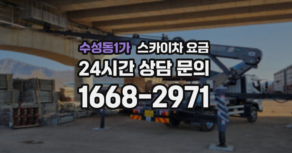 수성동1가 스카이차 요금