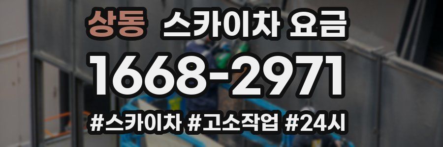 상동 스카이차 요금