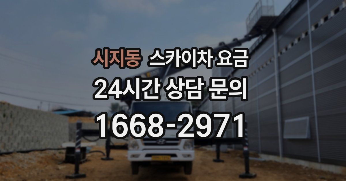 시지동 스카이차 요금