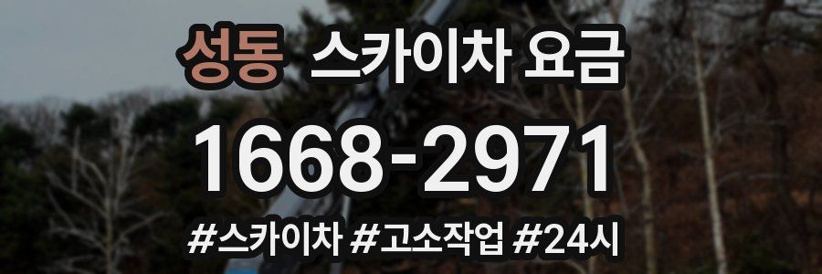 성동 스카이차 요금