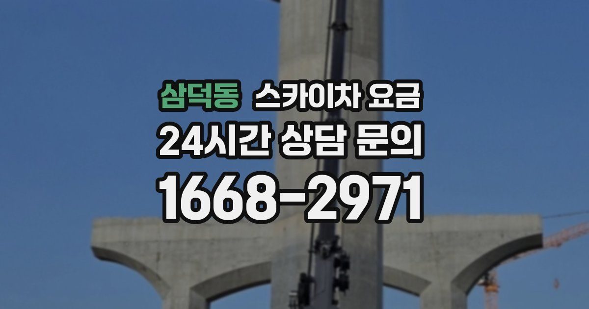 삼덕동 스카이차 요금
