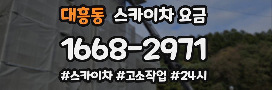 대흥동 스카이차 요금